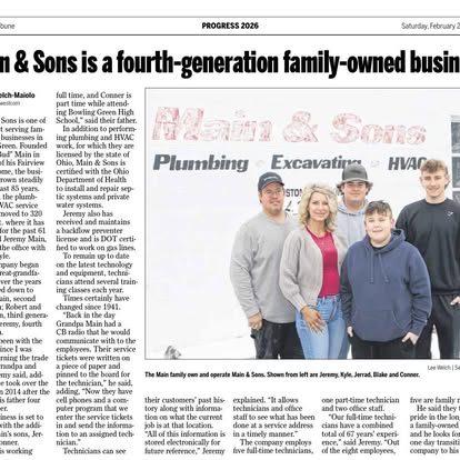 Plumbing work by Main and Sons